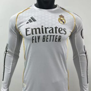 Real Madrid Home Full Sleeve Player Version Jersey 25/26