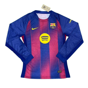 FC Barcelona Home Full Sleeve Player Version Jersey 25/26
